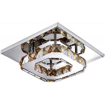 Lampada da soffitto a cristallo quadrata Toolight - Luce elegante Lampada da soffitto a cristallo quadrata Toolight - Luce elegante