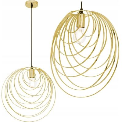 Lampada a sospensione geometrica dorata Toolight - Luce E27 Lampada a sospensione geometrica dorata Toolight - Luce E27