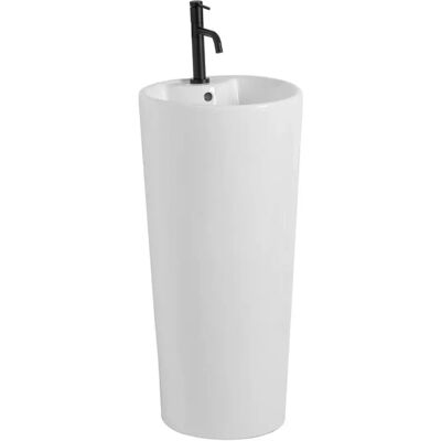 Rea Lavabo in ceramica bianca autoportante - Lavabo bagno Rea Lavabo in ceramica bianca autoportante - Lavabo bagno