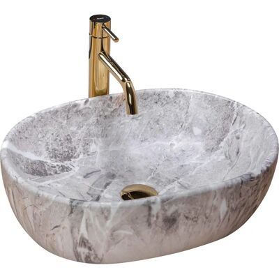Lavabo Rea Lara Stone - Pietra, Moderno, Resistente Lavabo Rea Lara Stone - Pietra, Moderno, Resistente