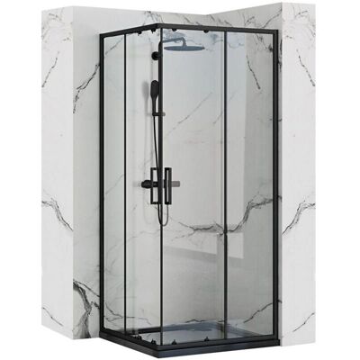 Rea Cabina doccia nera - 80x80 - Cabina doccia Rea Cabina doccia nera - 80x80 - Cabina doccia