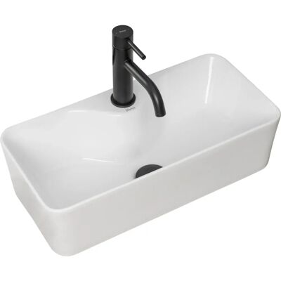 Lavabo moderno bianco REA Mery - Da appoggio Lavabo moderno bianco REA Mery - Da appoggio