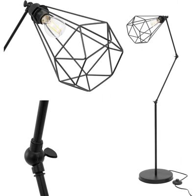 Toolight - Floor Lamp - Black - Modern design - Adjustable height Toolight - Floor Lamp - Black - Modern design - Adjustable height