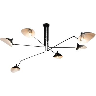 Lámpara Colgante Negra Toolight - APP570-6C - Lámpara de Techo Geométrica Moderna Lámpara Colgante Negra Toolight - APP570-6C - Lámpara de Techo Geométrica Moderna