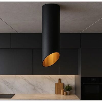 Toolight APP571-1C Lampada a sospensione moderna nero oro - lampada sospensione Toolight APP571-1C Lampada a sospensione moderna nero oro - lampada sospensione