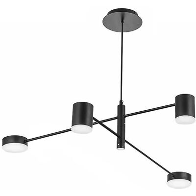 Toolight Musta Riippuvalaisin - Moderni 4-ARMI 76x76x72,5CM - Riippuvalaisin Toolight Musta Riippuvalaisin - Moderni 4-ARMI 76x76x72,5CM - Riippuvalaisin