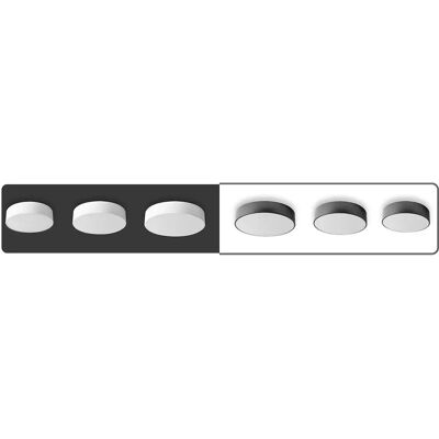 Toolight Lampada da Soffitto Bianca - 3 Punti Luce - 30cm - Plafoniera Toolight Lampada da Soffitto Bianca - 3 Punti Luce - 30cm - Plafoniera