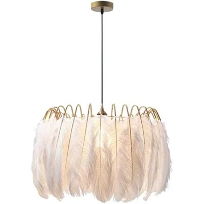 Toolight Lampada Sospensione con Piume - Stile Boho Elegante Toolight Lampada Sospensione con Piume - Stile Boho Elegante
