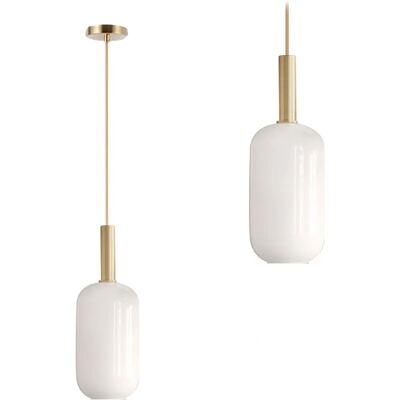 Toolight Weiße & Goldene Pendelleuchte - Modernes E27 Deckenlicht Toolight Weiße & Goldene Pendelleuchte - Modernes E27 Deckenlicht