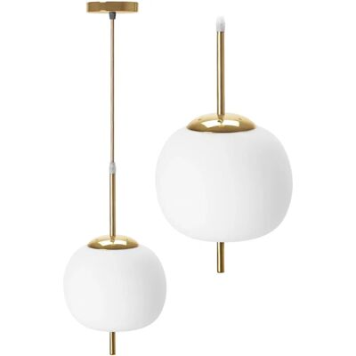 Toolight APP669-1CP Lampada sospensione oro bianco - Lampada sospensione Toolight APP669-1CP Lampada sospensione oro bianco - Lampada sospensione