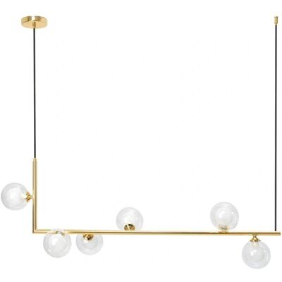 Toolight Lampada Sospensione Oro - 6 Punti G9 - Regolabile - Design Moderno Toolight Lampada Sospensione Oro - 6 Punti G9 - Regolabile - Design Moderno