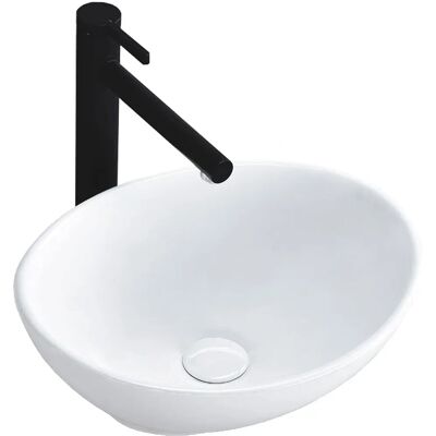 Rea Sofia Mini White High-Quality Sanitary Ceramic Countertop Washbasin - Washbasin Rea Sofia Mini White High-Quality Sanitary Ceramic Countertop Washbasin - Washbasin