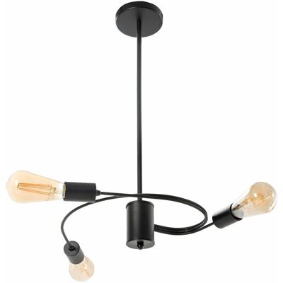 Toolight Black 3-Point Loft Ceiling Light - Ceiling Lamp Toolight Black 3-Point Loft Ceiling Light - Ceiling Lamp