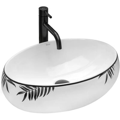 Lavabo da bagno Rea Shila - Lavabo in ceramica moderna Lavabo da bagno Rea Shila - Lavabo in ceramica moderna