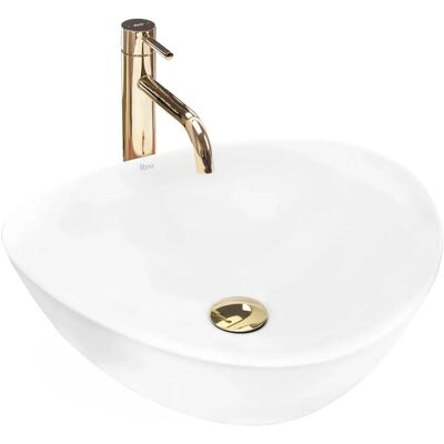Lavabo da appoggio Rea Andrea Bianco - Lavabo Lavabo da appoggio Rea Andrea Bianco - Lavabo