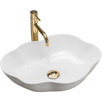 Lavabo Rea Pearl Bianco - Lavabo Ovale Lavabo Rea Pearl Bianco - Lavabo Ovale