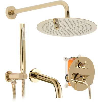 Rea Lungo Gold Shower Set - Shower & Bathtub Combo Rea Lungo Gold Shower Set - Shower & Bathtub Combo