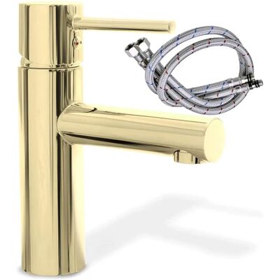 Rea Tess Gold Low - Rubinetto bagno - Ottone resistente, testa in ceramica, rivestimento dorato Rea Tess Gold Low - Rubinetto bagno - Ottone resistente, testa in ceramica, rivestimento dorato