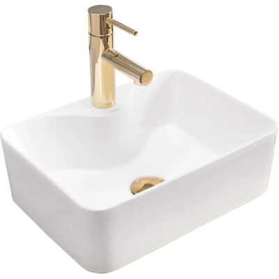 Lavabo da appoggio REA Kelly Mini - Bianco Lavabo da appoggio REA Kelly Mini - Bianco