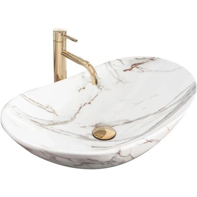 Rea Aiax Marmur Modern Countertop Washbasin - Washbasin Rea Aiax Marmur Modern Countertop Washbasin - Washbasin