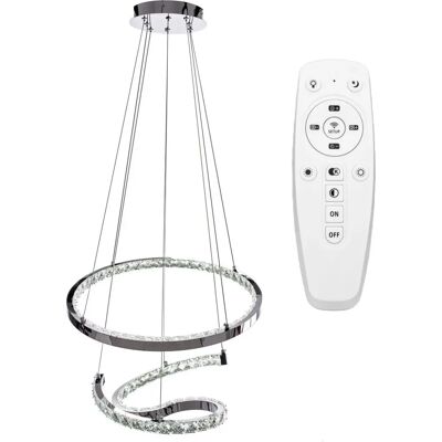 Toolight Lampada LED APP773-2CP - Anello di cristallo regolabile Toolight Lampada LED APP773-2CP - Anello di cristallo regolabile