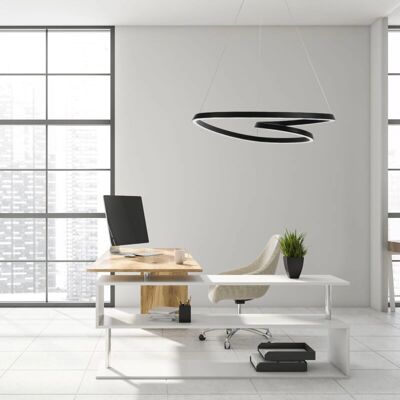 Lampada LED Toolight - nera - 70W - altezza regolabile - lampada da soffitto Lampada LED Toolight - nera - 70W - altezza regolabile - lampada da soffitto