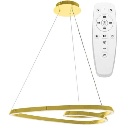 Lampada LED dorata Toolight - Sospensione regolabile con telecomando Lampada LED dorata Toolight - Sospensione regolabile con telecomando