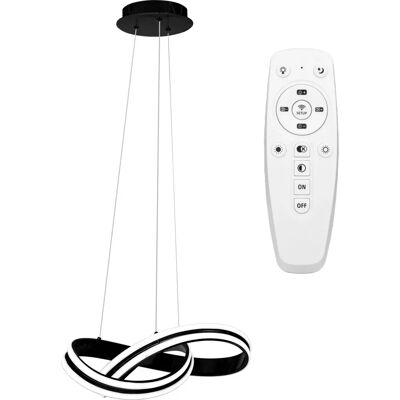 Lampada Sospensione LED Nera Toolight - Luce Moderna Soffitto Lampada Sospensione LED Nera Toolight - Luce Moderna Soffitto
