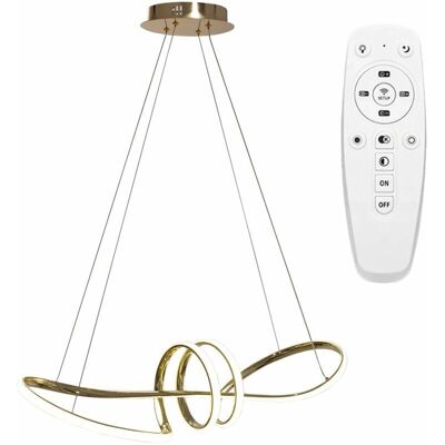 Lampada a sospensione Toolight Oro LED - 70W 73x25cm - Regolabile Lampada a sospensione Toolight Oro LED - 70W 73x25cm - Regolabile