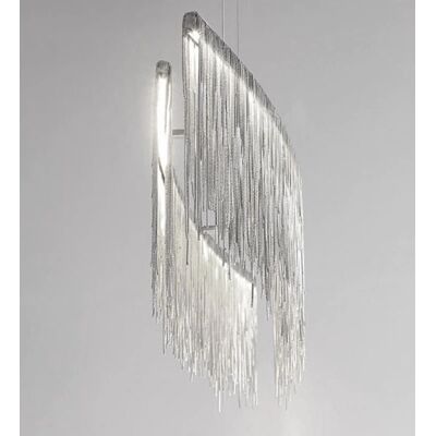 Toolight Deckenlampe - Verstellbare Ketten-LED - Chrom Toolight Deckenlampe - Verstellbare Ketten-LED - Chrom