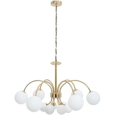 Lampada a sospensione Toolight Oro - 12 Punti E27 Scandinava Lampada a sospensione Toolight Oro - 12 Punti E27 Scandinava