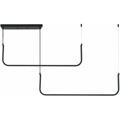 Lampada LED Toolight - Sospensione Regolabile - Nera - 40W - Design Moderno Lampada LED Toolight - Sospensione Regolabile - Nera - 40W - Design Moderno