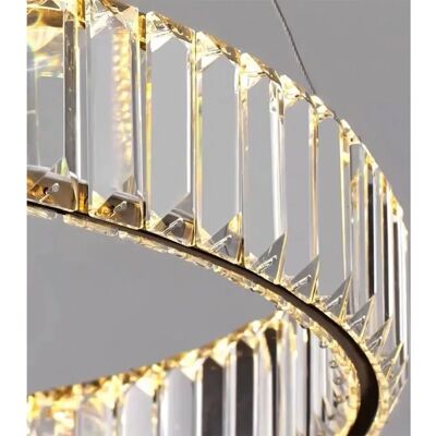 Toolight Lampada a soffitto LED App982-CP - Lampada, 2 Punti luce, 24W, 40x40x8-98cm, Trasparente/Cromo Toolight Lampada a soffitto LED App982-CP - Lampada, 2 Punti luce, 24W, 40x40x8-98cm, Trasparente/Cromo