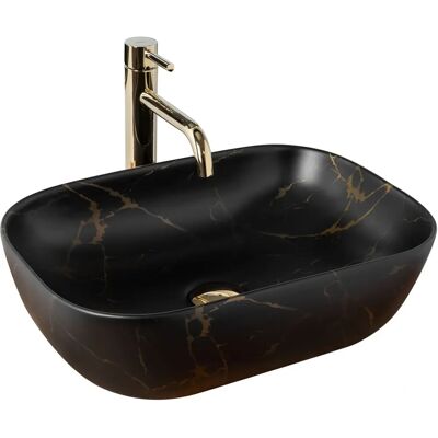 Lavabo da Appoggio Rea Belinda Nero Opaco - Lavabo Lavabo da Appoggio Rea Belinda Nero Opaco - Lavabo