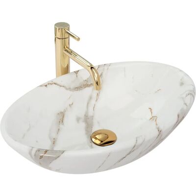 Rea Pamela Shiny Aiax High-Quality Countertop Washbasin Rea Pamela Shiny Aiax High-Quality Countertop Washbasin