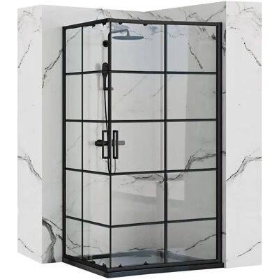 REA Concept Black 80x100 - Box doccia REA Concept Black 80x100 - Box doccia