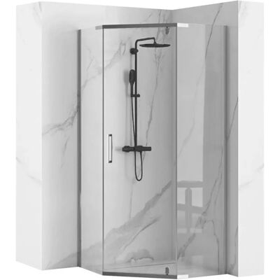 REA - Cabina doccia 90x90 - Trasparente / Argento REA - Cabina doccia 90x90 - Trasparente / Argento