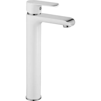 Rea - White Chrom High Bathroom Faucet - Bathroom Faucet Rea - White Chrom High Bathroom Faucet - Bathroom Faucet