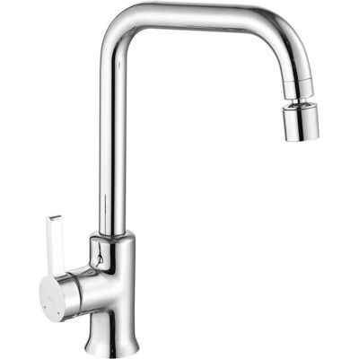 Rubinetto Cucina Rea Polo Chrome - Ottone Durevole, 500.000 Cicli Rubinetto Cucina Rea Polo Chrome - Ottone Durevole, 500.000 Cicli