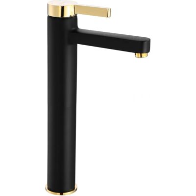 REA Polo Nero Oro Alto - Rubinetto da bagno - Design moderno REA Polo Nero Oro Alto - Rubinetto da bagno - Design moderno