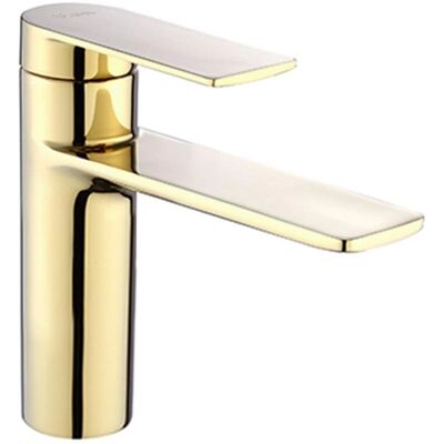 Rea Storm Gold Low - Bathroom Faucet Rea Storm Gold Low - Bathroom Faucet