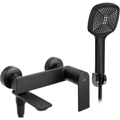 Rea Black Storm Wall-Mount Bathtub Faucet - Bath Type Rea Black Storm Wall-Mount Bathtub Faucet - Bath Type