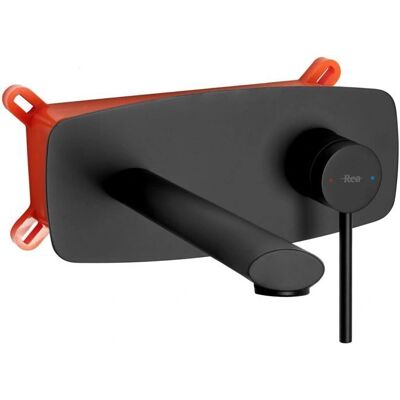 Rubinetto a Incasso Ovale Nero REA - Rubinetto da Parete Rubinetto a Incasso Ovale Nero REA - Rubinetto da Parete