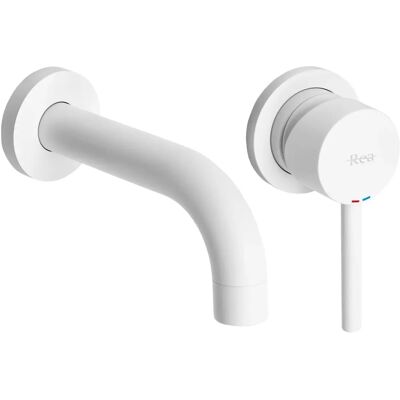 Rea Lungo White Mat Wall Mounted Faucet - Wall Mounted Faucet Rea Lungo White Mat Wall Mounted Faucet - Wall Mounted Faucet