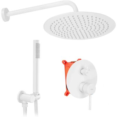 REA Lungo White Concealed Shower System - Shower System REA Lungo White Concealed Shower System - Shower System