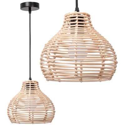 Lampada a sospensione naturale Toolight - Regolabile, E27, 60W - Lampada Pendante Lampada a sospensione naturale Toolight - Regolabile, E27, 60W - Lampada Pendante