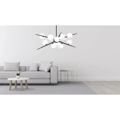 Lampada a Soffitto Toolight Nera - Luce G9 Moderna - 12 Punti Lampada a Soffitto Toolight Nera - Luce G9 Moderna - 12 Punti