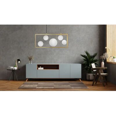 Lampada Sospensione Toolight Oro - 5 Punti G9 - Regolabile 50-120cm Lampada Sospensione Toolight Oro - 5 Punti G9 - Regolabile 50-120cm
