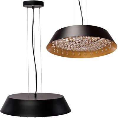 Toolight APP1028-CP Lampada sospensione regolabile - Cristallo rotondo 8 punti, 60W Toolight APP1028-CP Lampada sospensione regolabile - Cristallo rotondo 8 punti, 60W