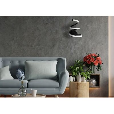 Toolight Lampada da Parete Nera - APP1052-W - Luce a Spirale LED Toolight Lampada da Parete Nera - APP1052-W - Luce a Spirale LED